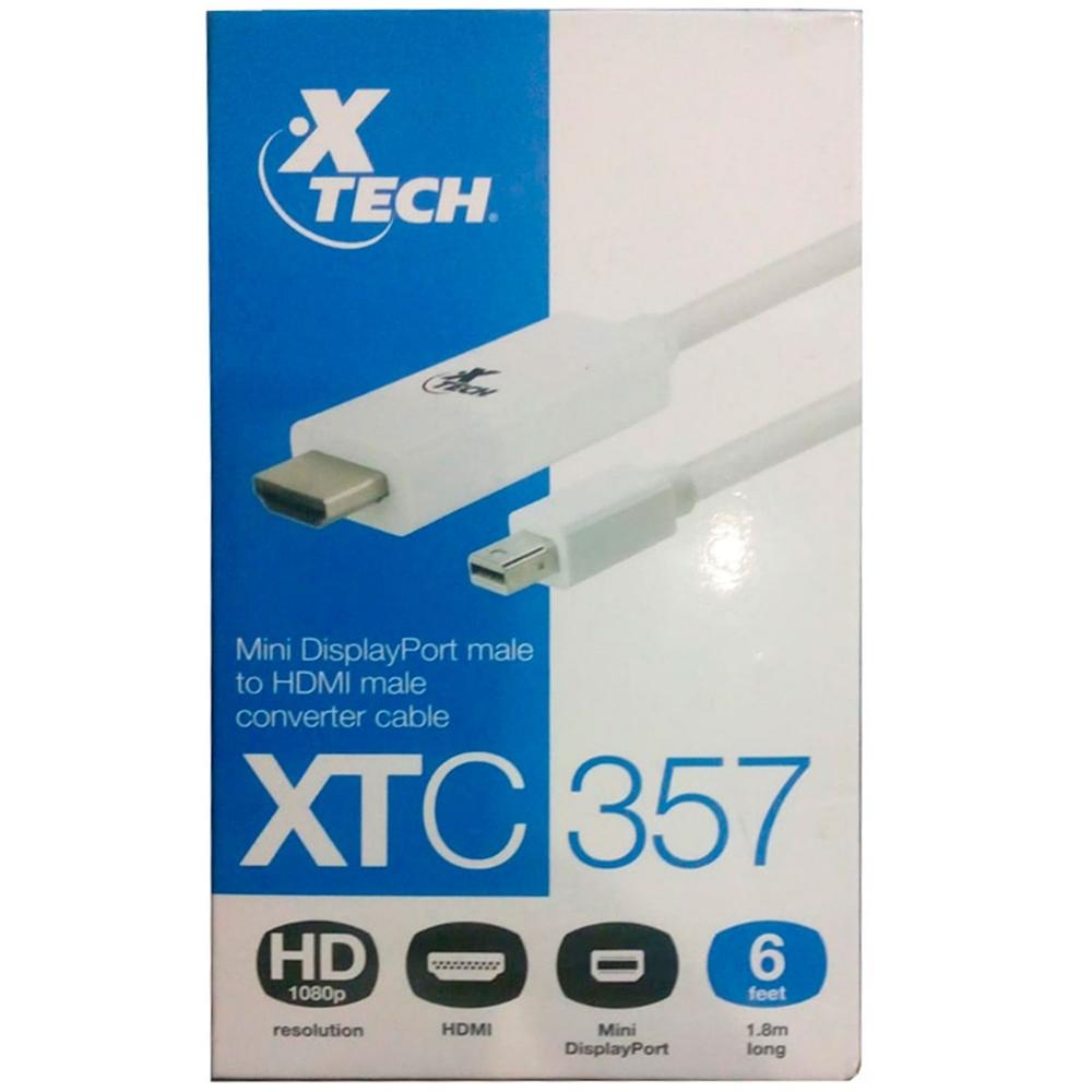 Cable Mini Displayport A HDMI Para Audio y Vídeo, Xtech Precio Guatemala